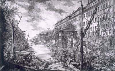 Ansicht des Hafens von Ripa Grande, aus 